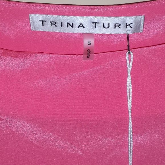 NWT Trina Turk Silk Top S - Picture 4 of 8